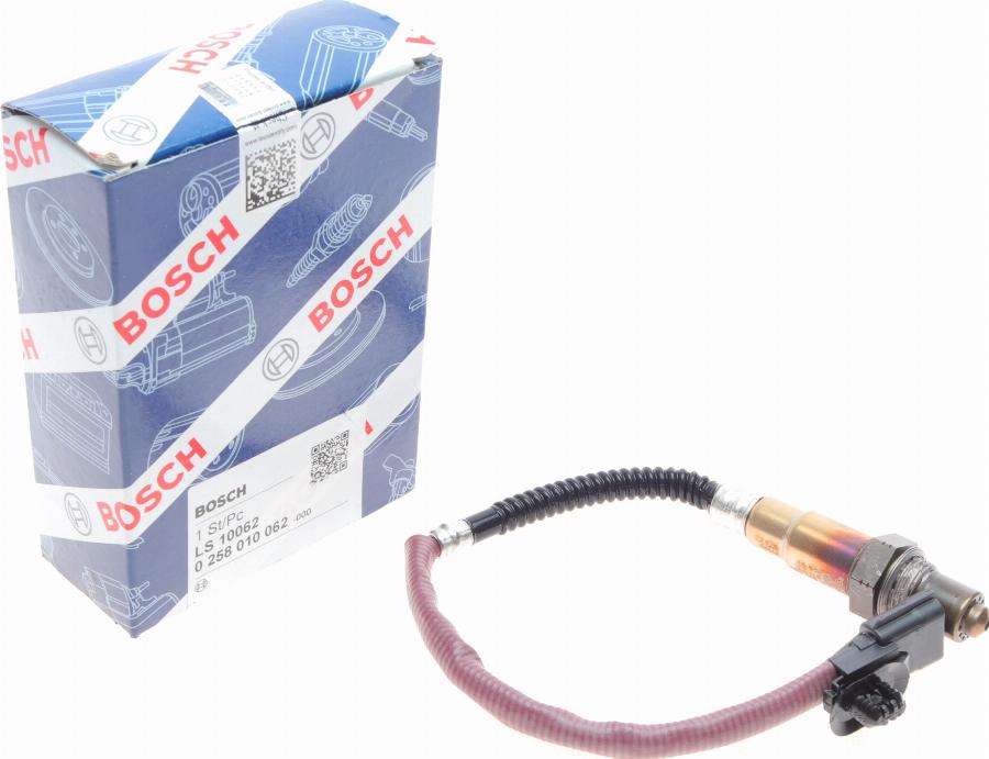 BOSCH 0 258 010 062 - Lambda Sensor autospares.lv