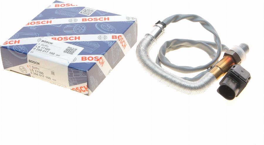 BOSCH 0 258 017 100 - Lambda Sensor autospares.lv