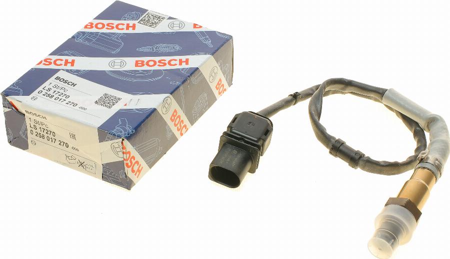 BOSCH 0 258 017 270 - Lambda Sensor autospares.lv