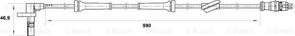 BOSCH 0 265 007 037 - Sensor, wheel speed autospares.lv