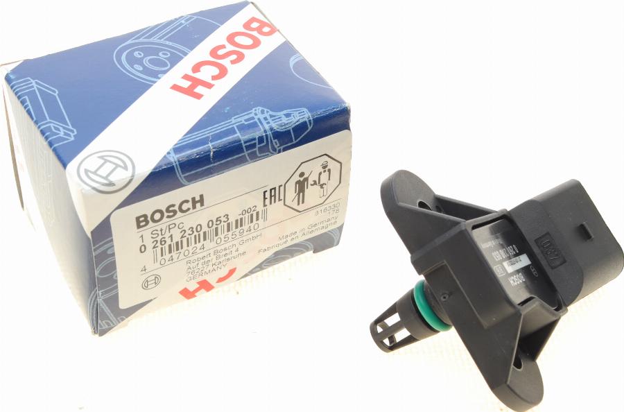 BOSCH 0 261 230 053 - Pressure Sensor, brake booster autospares.lv