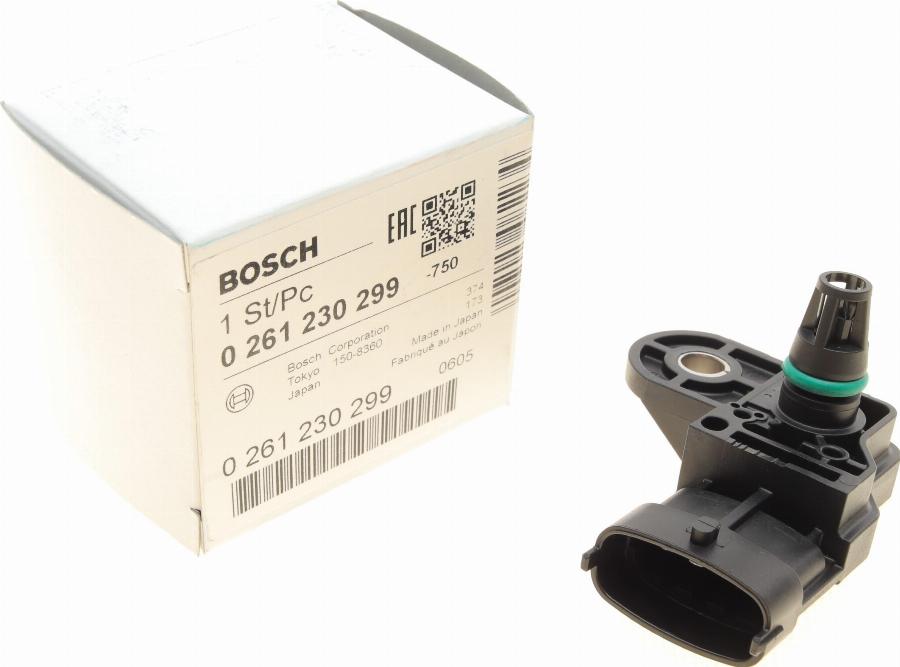 BOSCH 0 261 230 299 - Sensor, intake manifold pressure autospares.lv
