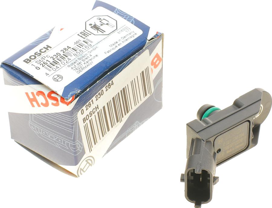 BOSCH 0 261 230 284 - Sensor, boost pressure autospares.lv