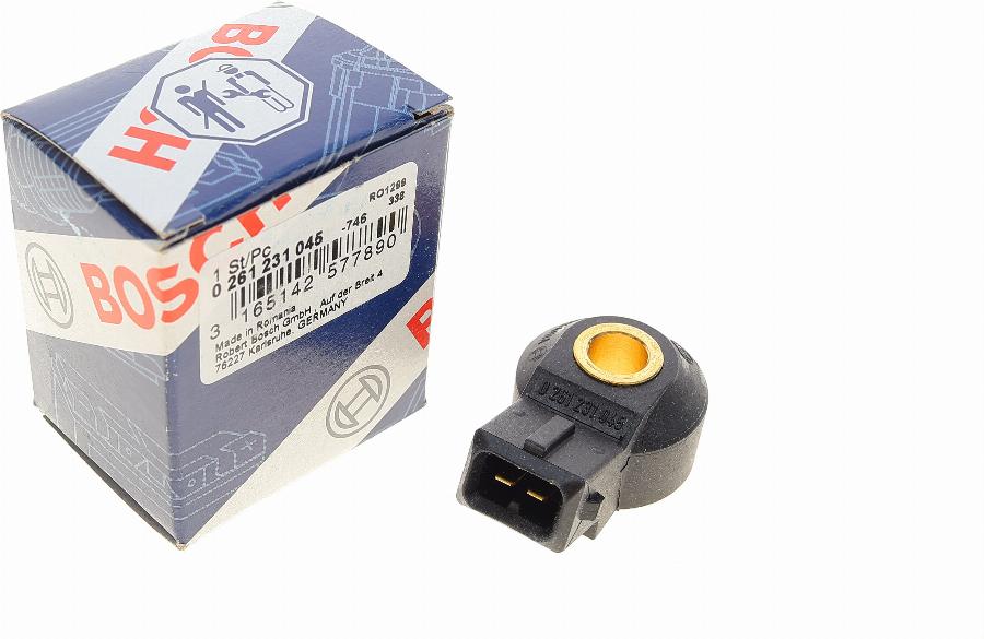 BOSCH 0 261 231 045 - Knock Sensor autospares.lv