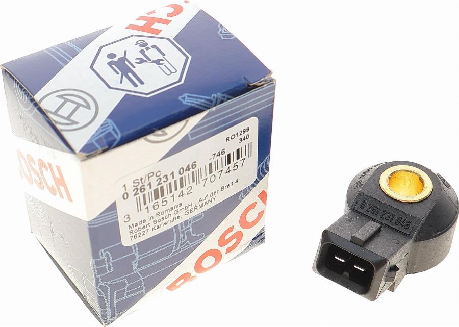 BOSCH 0 261 231 046 - Knock Sensor autospares.lv