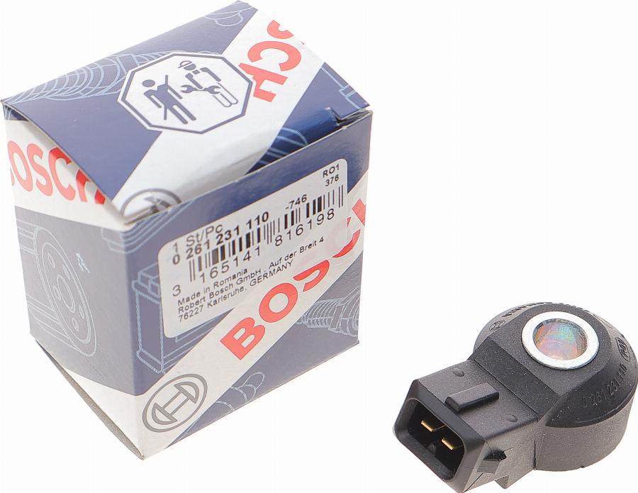 BOSCH 0 261 231 110 - Knock Sensor autospares.lv