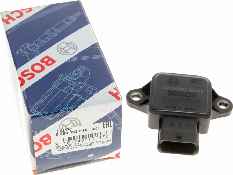 BOSCH 0 280 122 014 - Sensor, throttle position autospares.lv