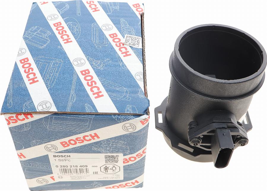 BOSCH 0 280 218 409 - Air Mass Sensor autospares.lv