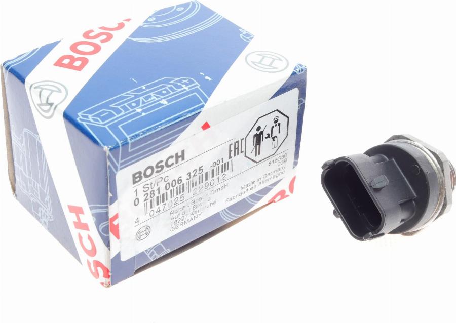 BOSCH 0 281 006 325 - Sensor, fuel pressure autospares.lv