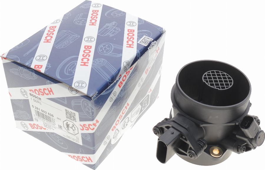 BOSCH 0 281 002 535 - Air Mass Sensor autospares.lv