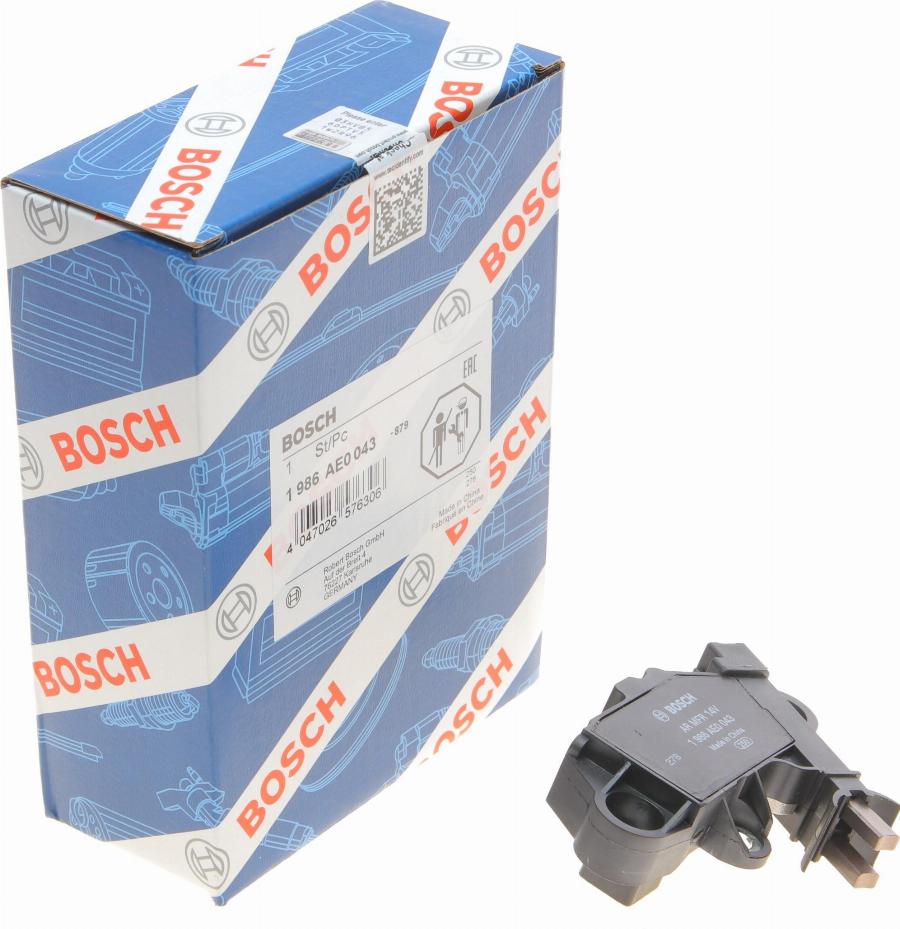 BOSCH 1 986 AE0 043 - Voltage regulator, alternator autospares.lv