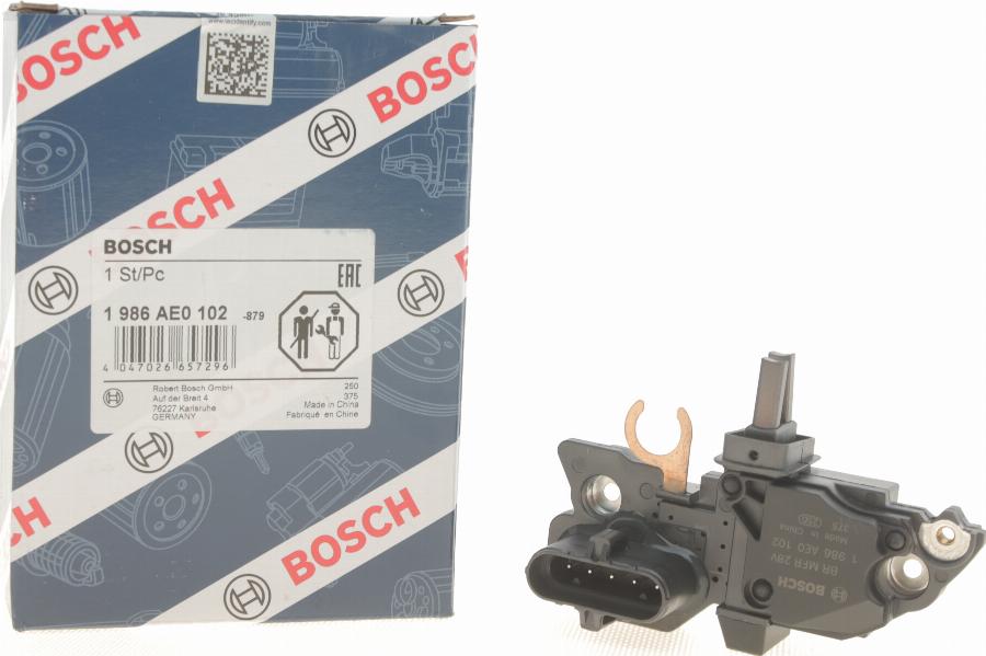 BOSCH 1 986 AE0 102 - Voltage regulator, alternator autospares.lv