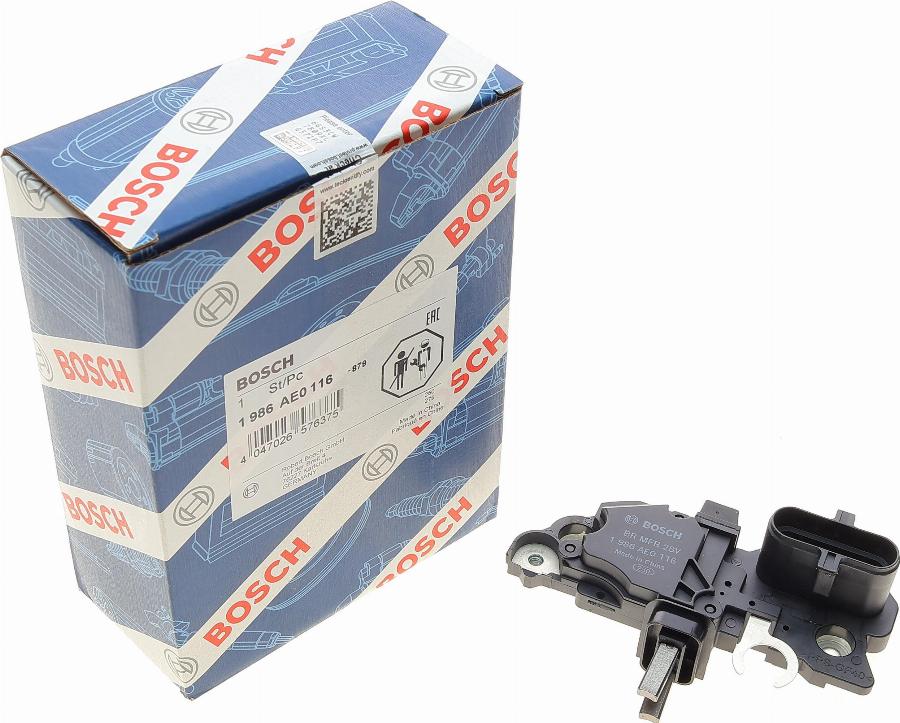 BOSCH 1 986 AE0 116 - Voltage regulator, alternator autospares.lv