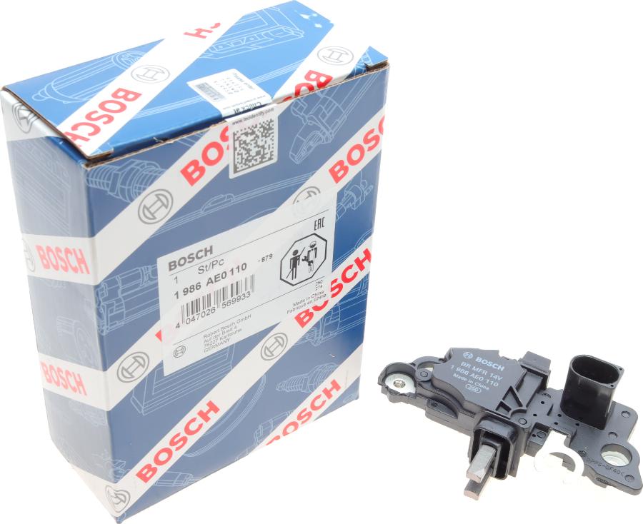 BOSCH 1 986 AE0 110 - Voltage regulator, alternator autospares.lv