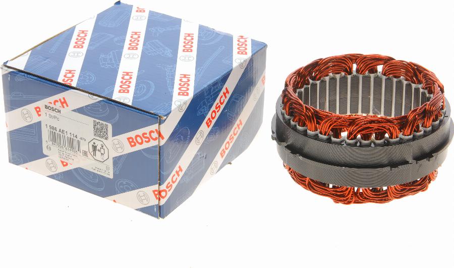 BOSCH 1 986 AE1 114 - Stator, alternator autospares.lv