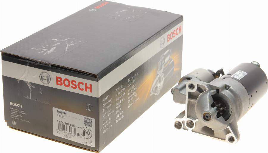 BOSCH 1 986 S01 036 - Starter autospares.lv