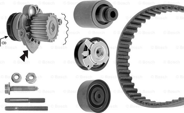 BOSCH 1 987 946 418 - Water Pump & Timing Belt Set autospares.lv