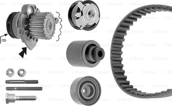 BOSCH 1 987 946 421 - Water Pump & Timing Belt Set autospares.lv