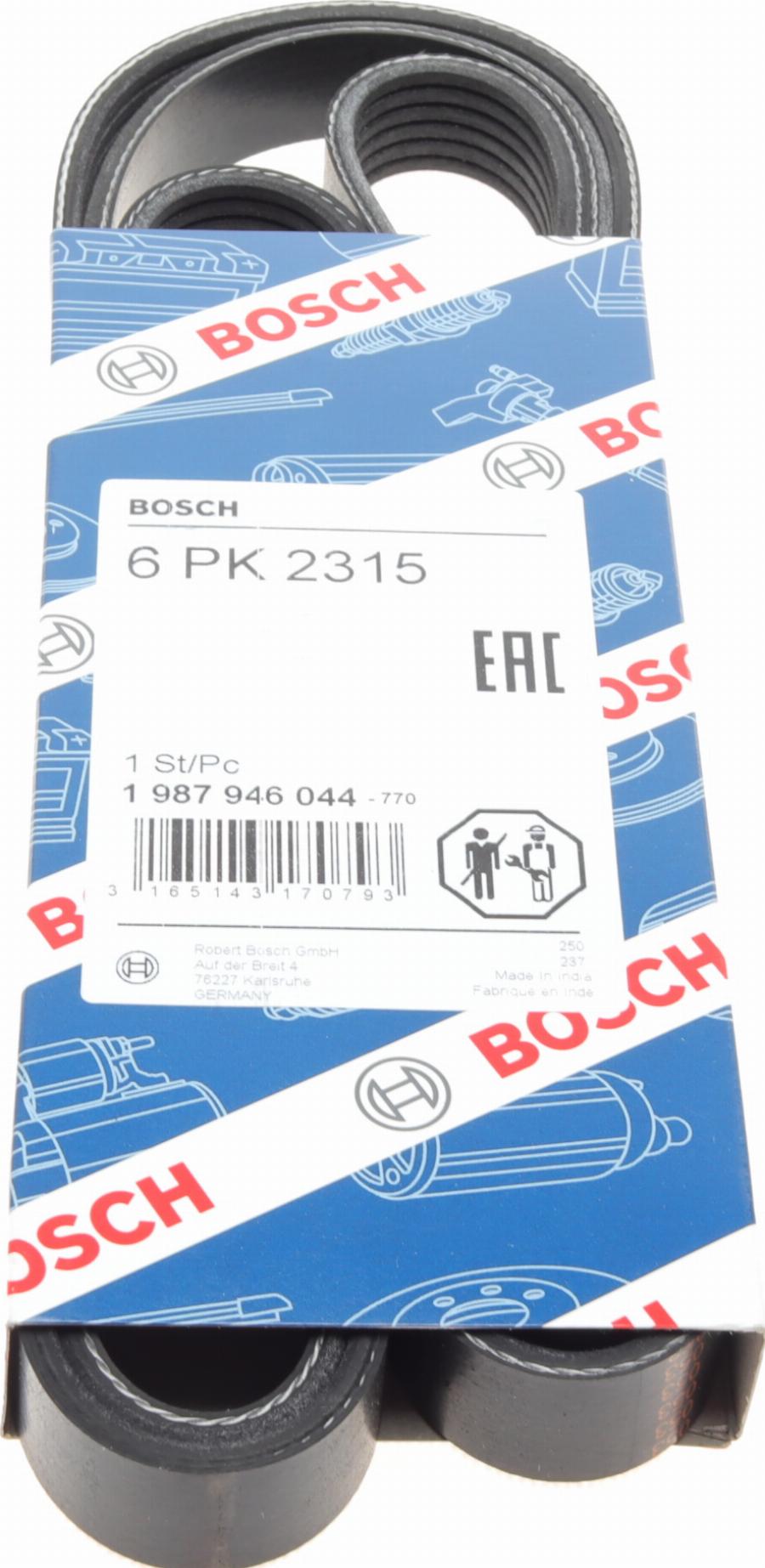 BOSCH 1 987 946 044 - V-Ribbed Belt autospares.lv