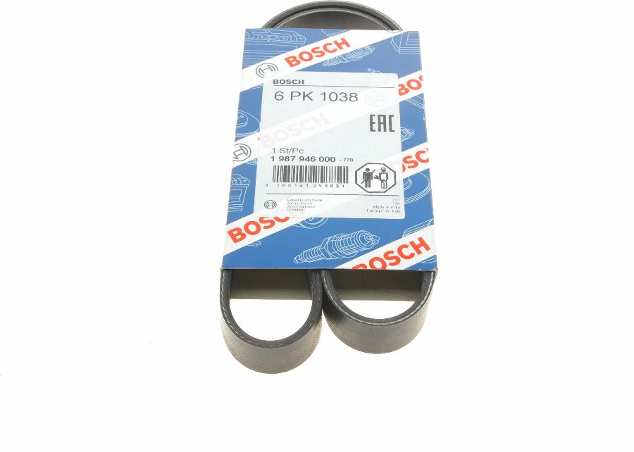 BOSCH 1 987 946 000 - V-Ribbed Belt autospares.lv