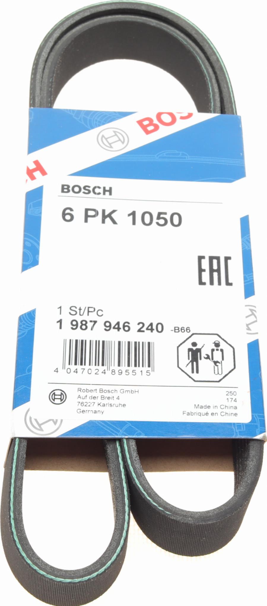 BOSCH 1 987 946 240 - V-Ribbed Belt autospares.lv