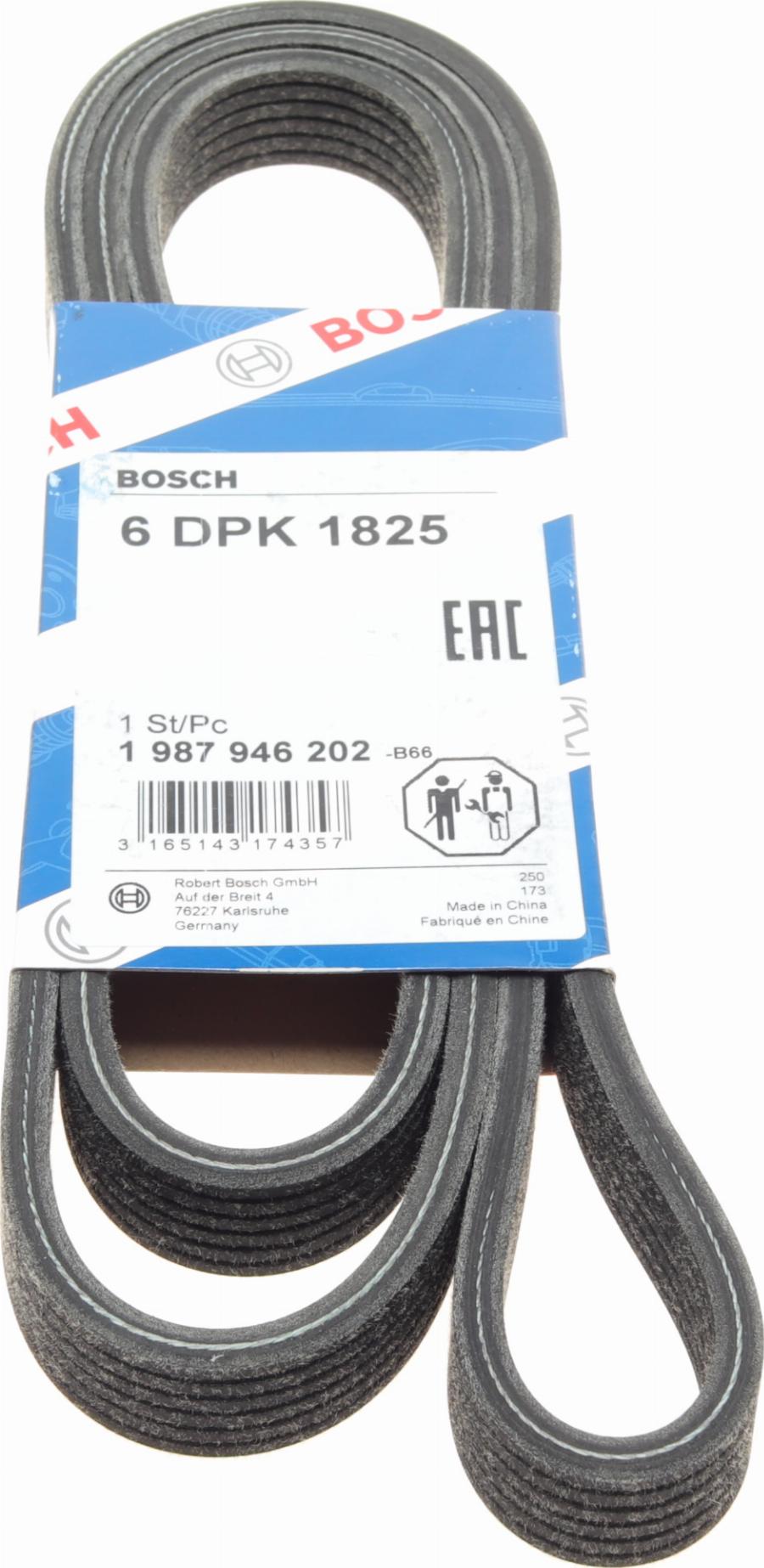 BOSCH 1 987 946 202 - V-Ribbed Belt autospares.lv