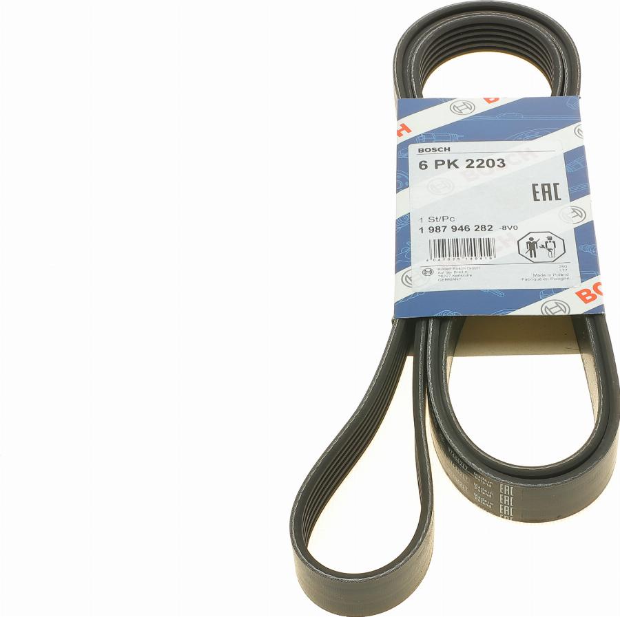 BOSCH 1 987 946 282 - V-Ribbed Belt autospares.lv