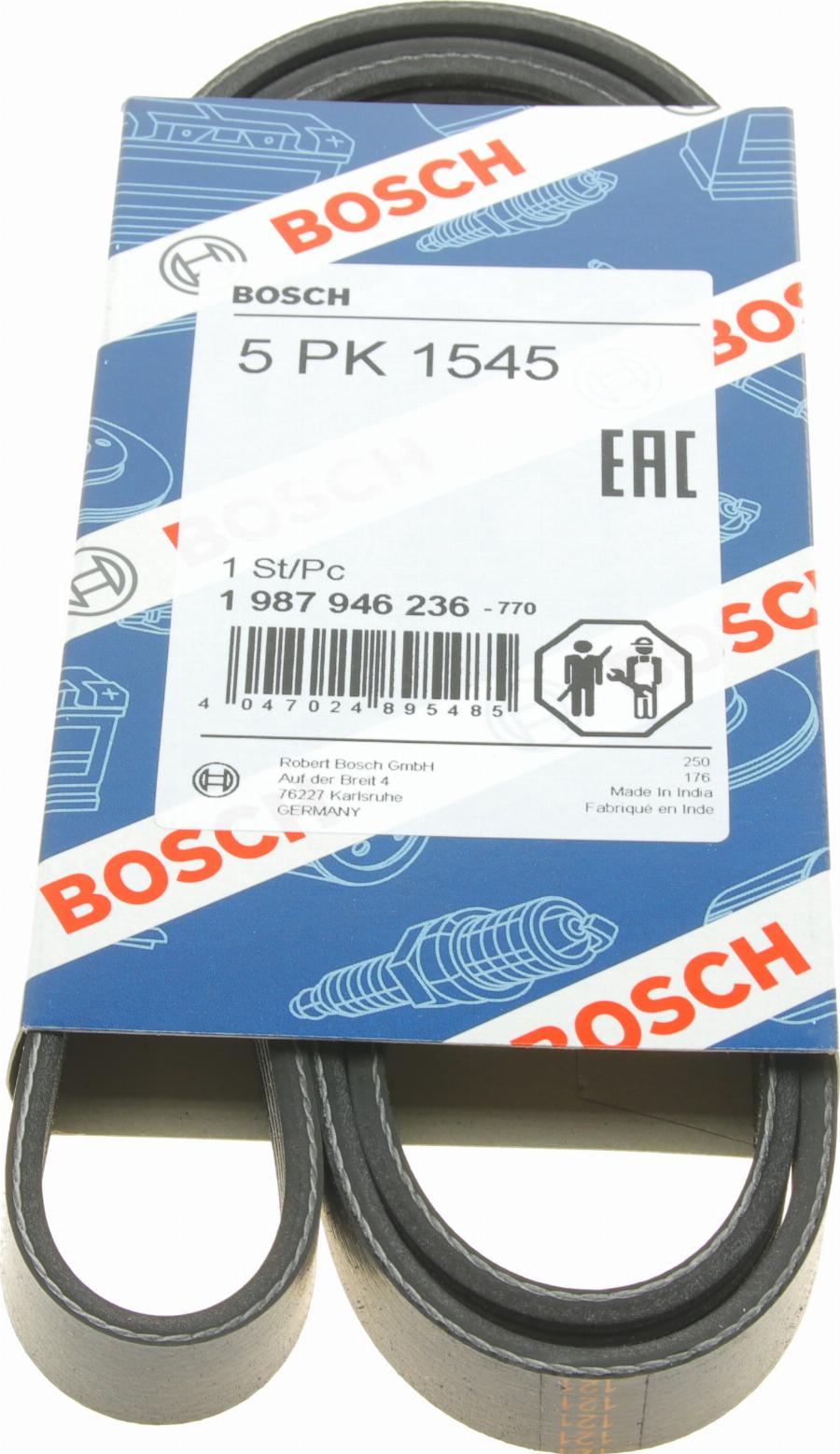 BOSCH 1 987 946 236 - V-Ribbed Belt autospares.lv