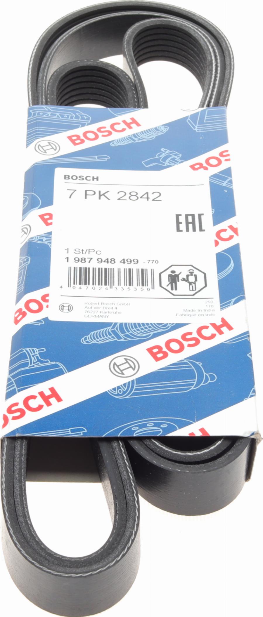 BOSCH 1 987 948 499 - V-Ribbed Belt autospares.lv