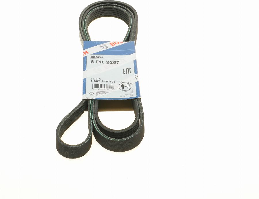 BOSCH 1 987 948 495 - V-Ribbed Belt autospares.lv