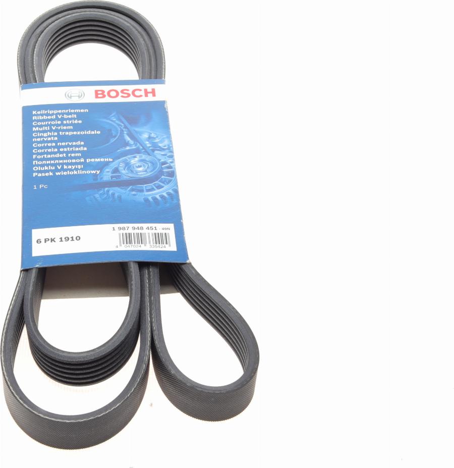 BOSCH 1 987 948 451 - V-Ribbed Belt autospares.lv