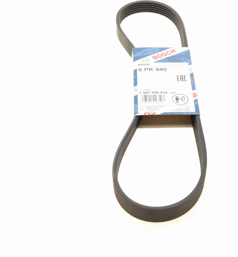 BOSCH 1 987 948 434 - V-Ribbed Belt autospares.lv