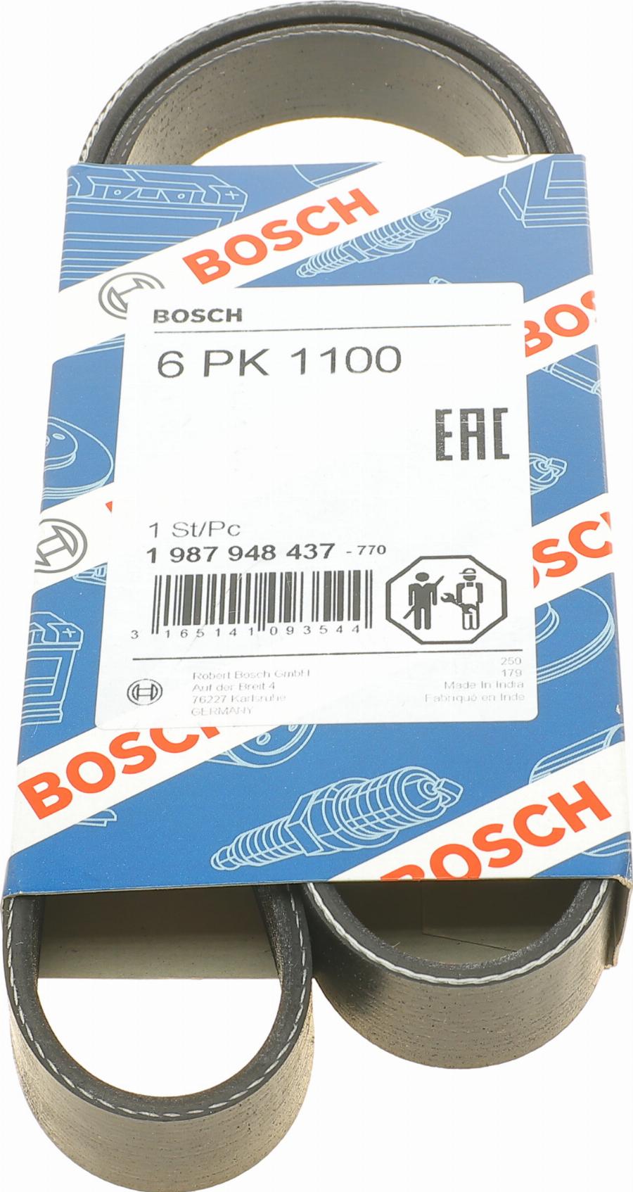 BOSCH 1 987 948 437 - V-Ribbed Belt autospares.lv