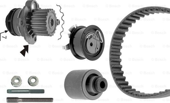 BOSCH 1 987 948 869 - Water Pump & Timing Belt Set autospares.lv