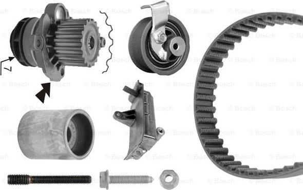 BOSCH 1 987 948 867 - Water Pump & Timing Belt Set autospares.lv