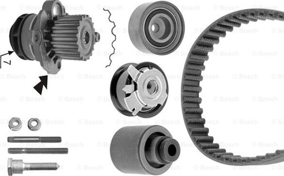 BOSCH 1 987 948 882 - Water Pump & Timing Belt Set autospares.lv