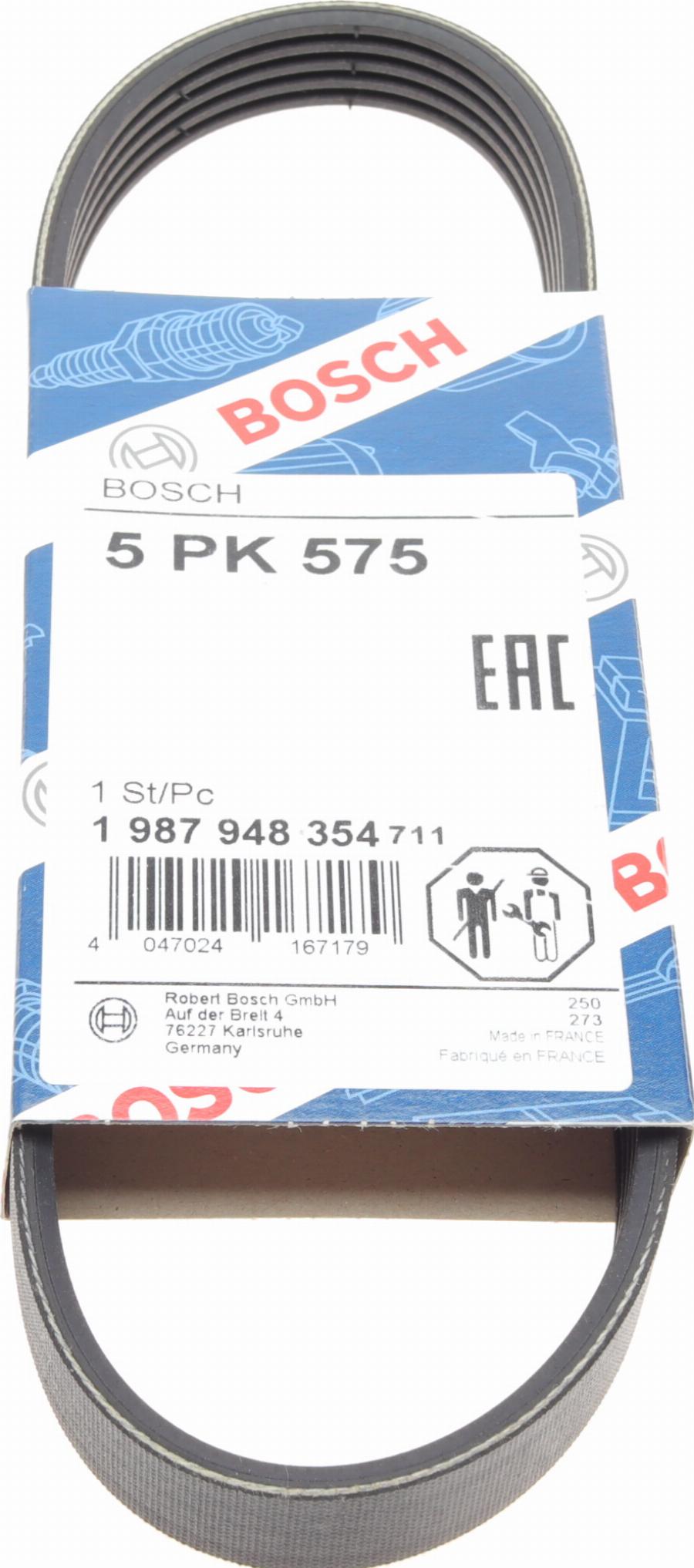 BOSCH 1 987 948 354 - V-Ribbed Belt autospares.lv