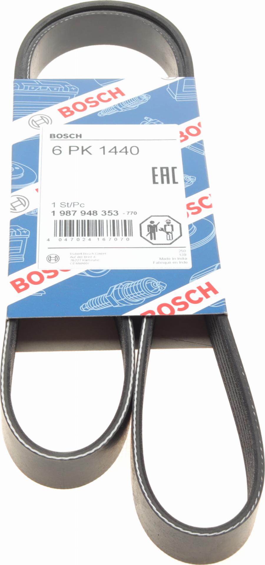 BOSCH 1 987 948 353 - V-Ribbed Belt autospares.lv