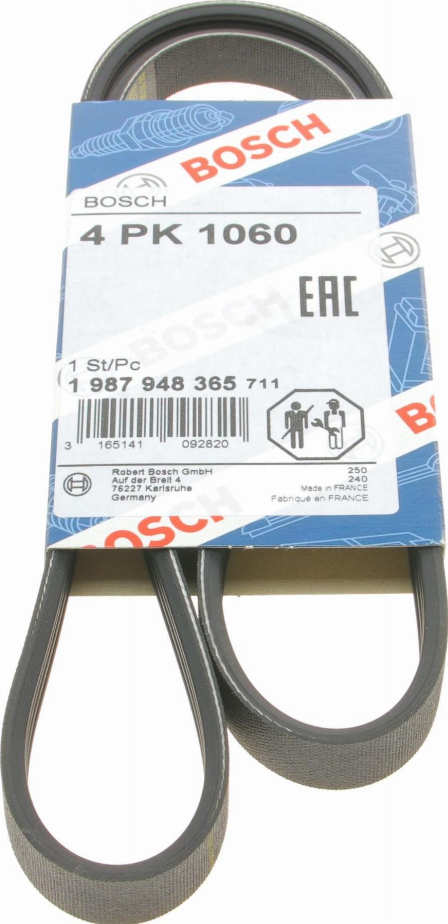 BOSCH 1 987 948 365 - V-Ribbed Belt autospares.lv