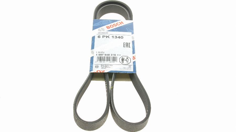 BOSCH 1 987 948 316 - V-Ribbed Belt autospares.lv