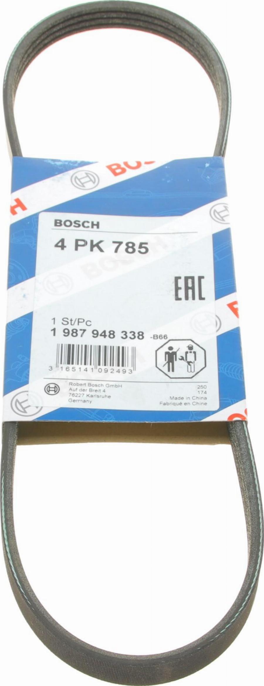 BOSCH 1 987 948 338 - V-Ribbed Belt autospares.lv