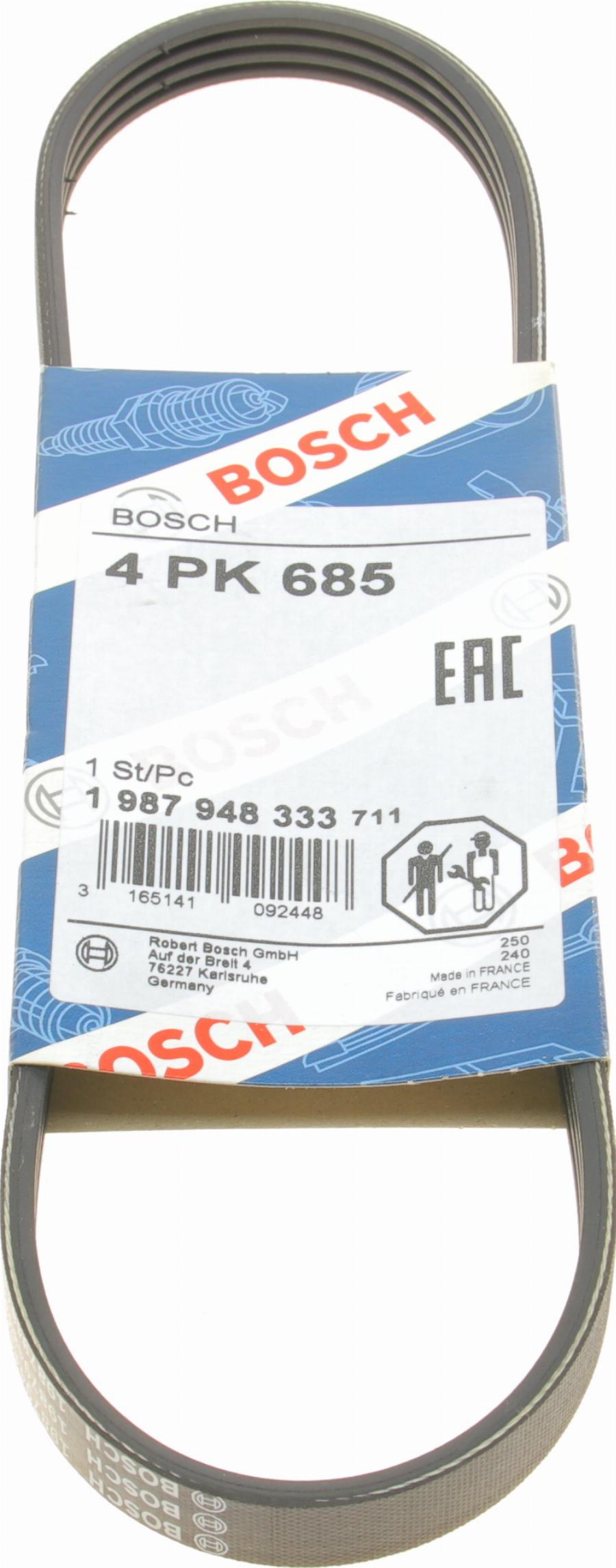 BOSCH 1 987 948 333 - V-Ribbed Belt autospares.lv