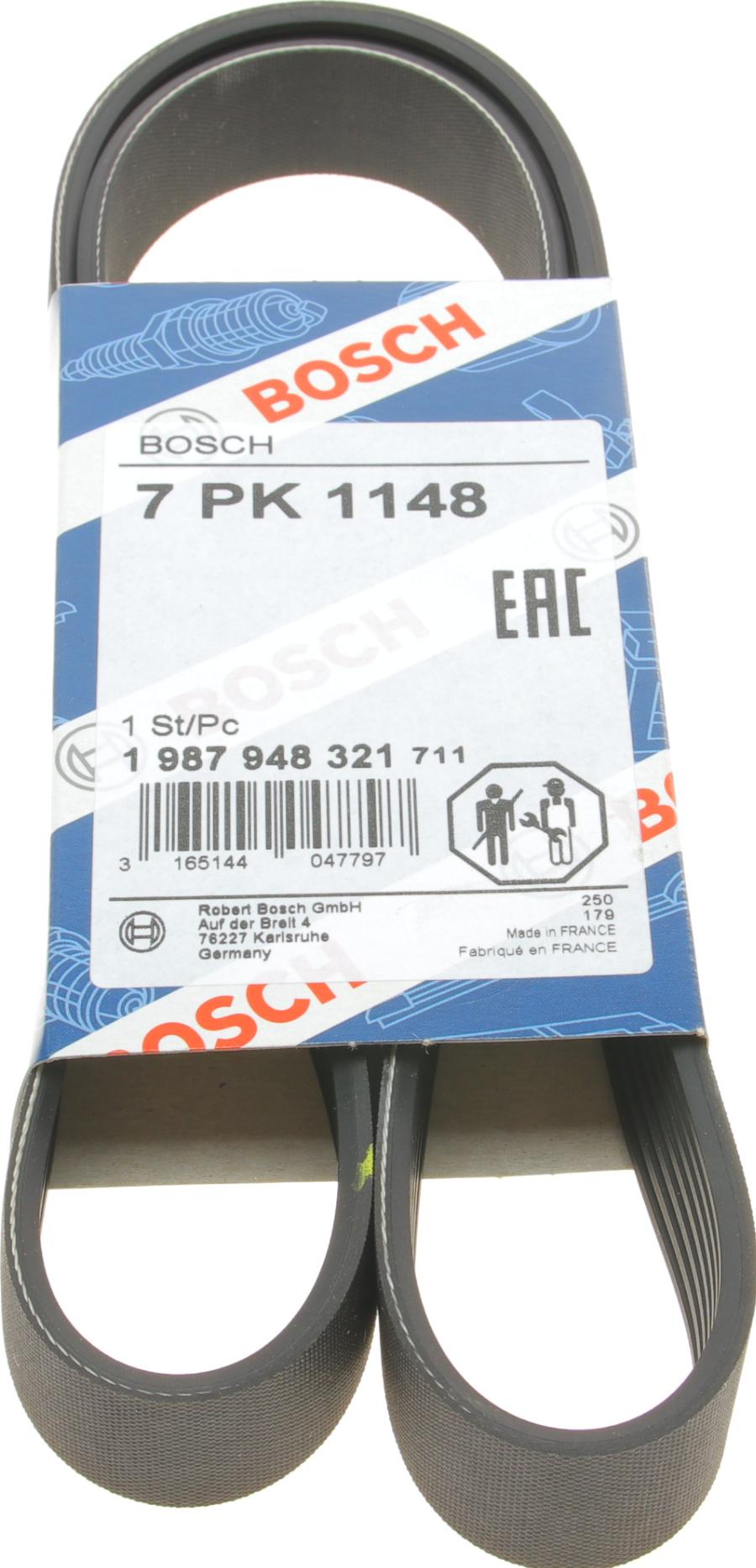 BOSCH 1 987 948 321 - V-Ribbed Belt autospares.lv