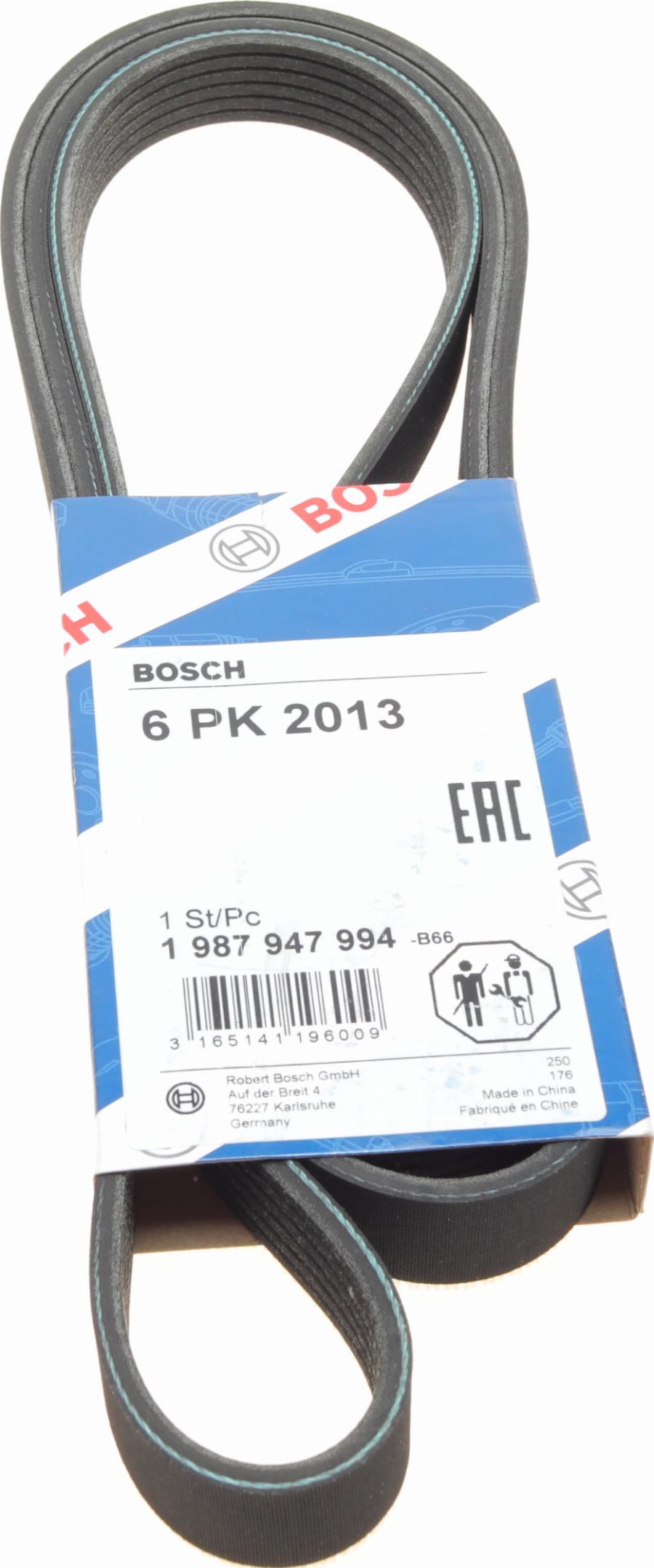 BOSCH 1 987 947 994 - V-Ribbed Belt autospares.lv