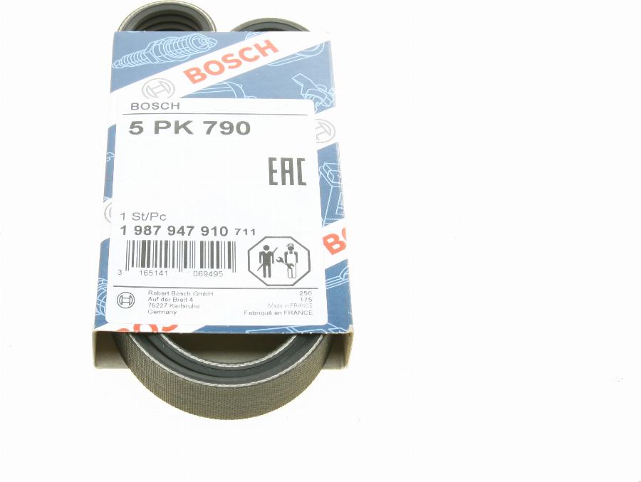 BOSCH 1 987 947 910 - V-Ribbed Belt autospares.lv