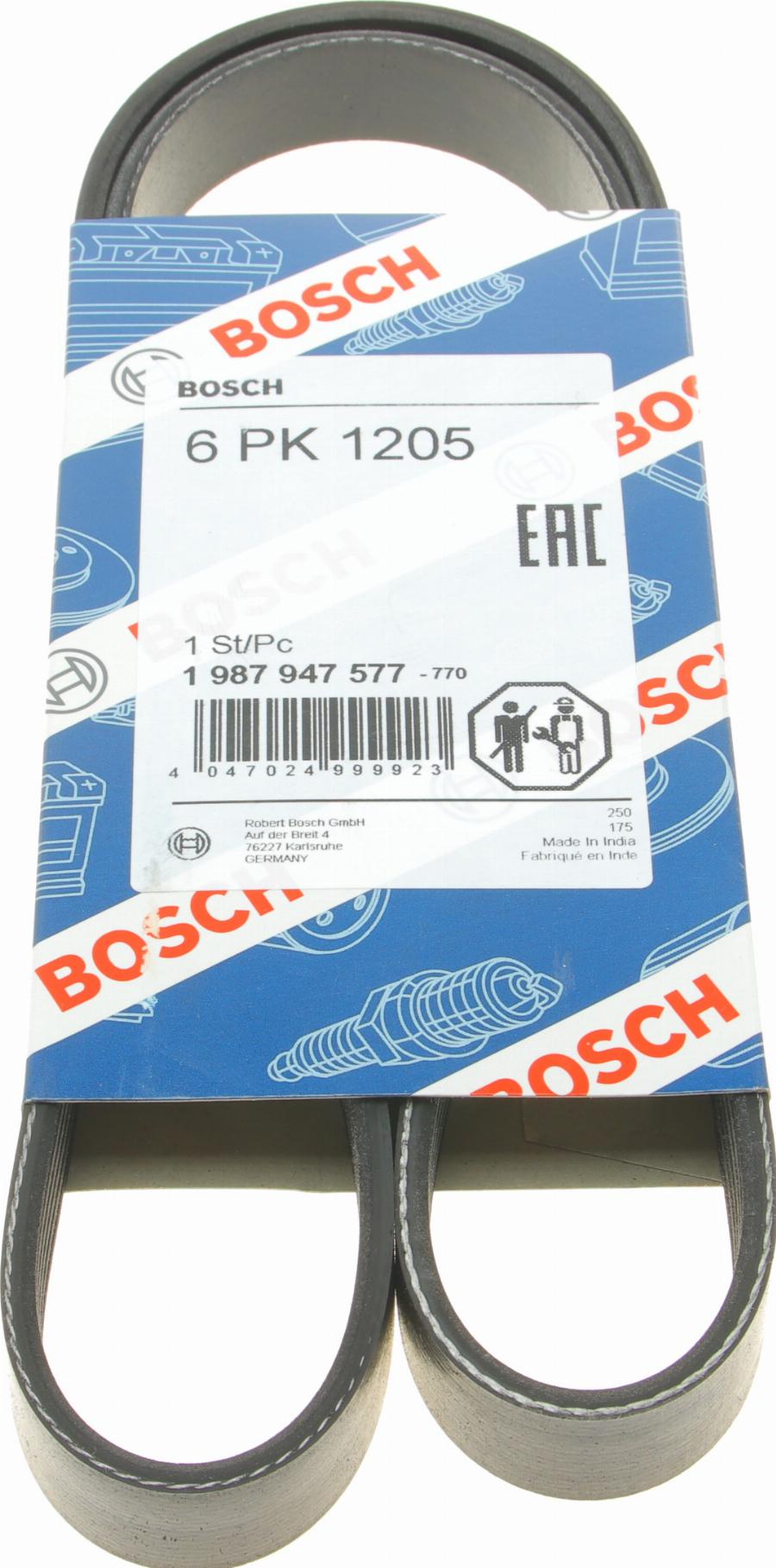 BOSCH 1 987 947 577 - V-Ribbed Belt autospares.lv