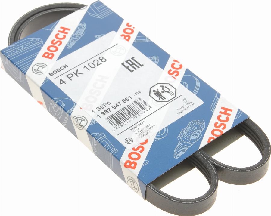 BOSCH 1 987 947 861 - V-Ribbed Belt autospares.lv