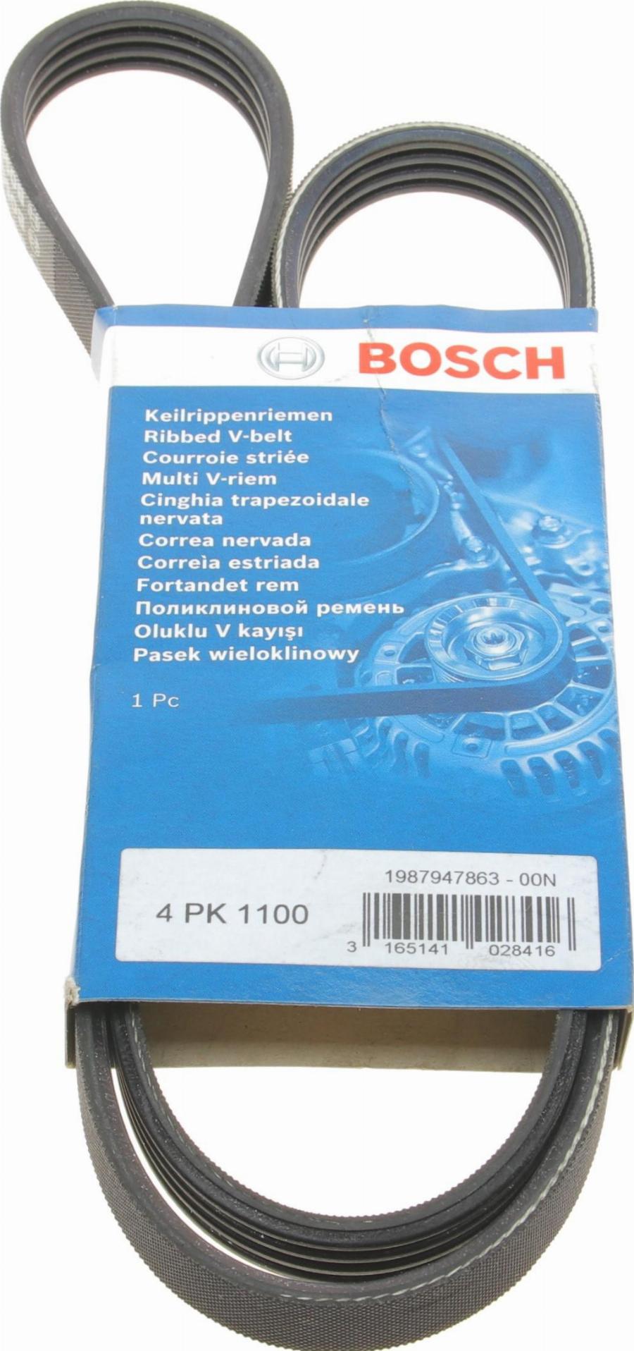 BOSCH 1 987 947 863 - V-Ribbed Belt autospares.lv