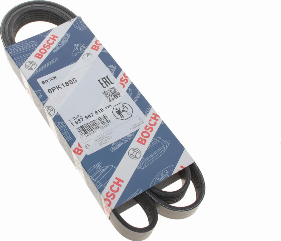 BOSCH 1 987 947 819 - V-Ribbed Belt autospares.lv