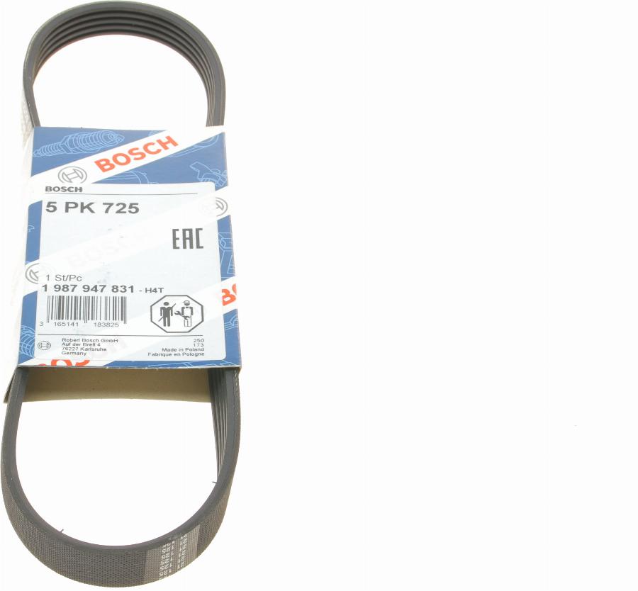 BOSCH 1 987 947 831 - V-Ribbed Belt autospares.lv